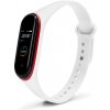 Xiaomi Mi Band 3/4 dvojfarebný náhradný náramok Farba: Bielo-červená MBSCZ-4DBBCRV