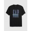 Čierne pánske tričko s potlačou GAP čierna S GAP 1200119382502