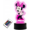 LAMPA NA SKLE Rozprávka pre deti Minnie Mouse LED RGB + DIAĽKOVÝ OVLÁDAČ 16 FARIEB