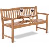 Záhradná drevená lavička so stolíkom GH4606 HomeGarden