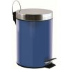 MSV pedálový odpadkový kôš Unis, námornícky modrý, nehrdzavejúca oceľ, 3 l