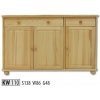 Drewmax Kredenc KW110 masiv (Barva dřeva: Dub)