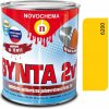 NOVOCHEMA SYNTA 2v1 syntetická jednovrstvová antikorózna farba na kov 2v1 0.75 kg 6200 - Žltá plynárenská