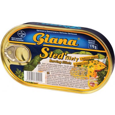 Giana Filety zo sleďa v horčicovej omáčke 170 g
