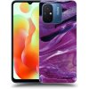 Picasee silikónový čierny obal pre Xiaomi Redmi 12C - Purple glitter