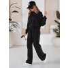 Dámska tepláková súprava RINGY Dstreet AY1017 Farba: Čierna, Veľkosť: S