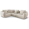 Micadoni Modulárna sedačka Bloom, 316 cm, ľavý roh – svetlá béžová