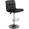 Barová taburetka M06 piková s nastaviteľnou výškou čierna