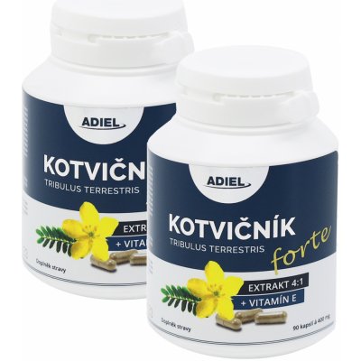 Adiel Kotvičník zemný FORTE s vitamínom E 2 × 90 cps.