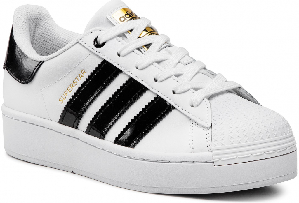 Adidas Originals Superstar Bold Platform clod white/core black/gold metallic biela