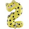 Balón narodeninový - číslo 2 zvieratko 100 cm