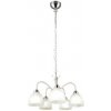 TRIO Reality R31055007 DOBBY závesné svietidlo D550mm 5xE27 nikel matný, alabastrová