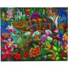 Obraz Chameleón v džungli (40x50 cm) vykladanie z diamantov