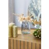 Vetvička MagicHome Vianoce, s kvetom poinsettia, zlatá, 24 cm
