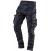 NEO Pánske pracovné nohavice veľ. L - Séria DENIM Stretch MOCNE Tmavomodré