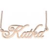 Doria Retiazka z ocele s menom KATKA rose gold