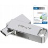 USB kľúč PNY Duo-Link 128 GB USB 3.1 typ C, USB 3.2 strieborný