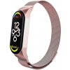 OEM Náhradní náramek Milánský tah pro Xiaomi Mi Band 7 Barva: Růžově zlatá