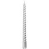 Sviečka MagicHome Vianoce, 25 cm, strieborná, špirálová, balenie 2 ks