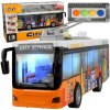 Mestský Autobus Hračka Trojelbus Otváracie Dvere Pohon Svetlá LED Zvuky