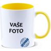 Hrnček s fotkou farebný rámik Otec pečiatka 350 ML FOTOpošta Farba: ŽLTÝ