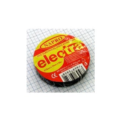 Napro Páska PVC 15 mm x 25 m cierna