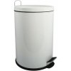 MSV pedálový odpadkový kôš Unis, biely, oceľ, 20 l