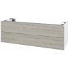 Dreja Doplnková skrinka pod dosku DSD SZZ2 120 (výška 40 cm) - N01 Biela lesk / D05 Oregon