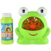 Bublifuk stroj žaba plast 11x13cm na batérie a náplň 2 farby