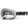 100% STRATA 2 NEW okuliare biele číre plexi