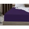 Textilomanie Jersey plachta s lycrou tmavofialová 180 x 200 cm
