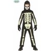 Detský kostým kostra fluoreskujúce - věk 7 - 9 roků - 125 - 135 cm