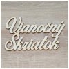 Drevený nápis Vianočný Škriatok 20cm