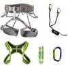 Ferrata set Ocún Twist + hrudník šedá strieborná/zelená M-XL