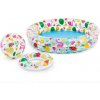 INTEX 59460 Nafukovací bazén s kruhem a míčem 122x25 cm