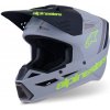 ALPINESTARS prilba S-M3 RADIUM šedá mat/žltá fluo/čierna 2026 - L