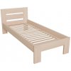 HALMAR Jednolôžková posteľ z masívu MATILDA 90x200 prírodná