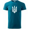Ukrajina trojzubec veľký tričko petrolejová