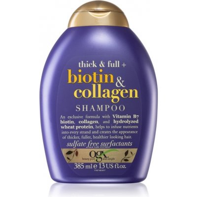 OGX Biotin & Collagen zhusťujúci šampón pre objem vlasov 385 ml