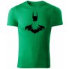 T-ričko Batman pánske tričko Farba trička: Trávová zelená, Farba potlače: Čierna, Veľkosť: 3XL