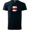 Turistická značka - červená - Klasické pánske tričko vyššej gramáže - XS ( Tmavomodrá (veľmi tmavá - skoro čierna) )