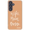 Picasee silikonový průhledný obal pro Samsung Galaxy S25 5G - Boss Mama