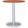 Konferenčný stolík FILIP II, priemer 80 cm, sivá podnož, čerešňa
