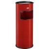 Wesco Odpadkový koš Odpadkový koš Wesco s popelníkem červený 30l Popelník Wesco