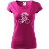 Gravel Bike - kostra - Dámske tričko Pure - S ( Fuchsiová )