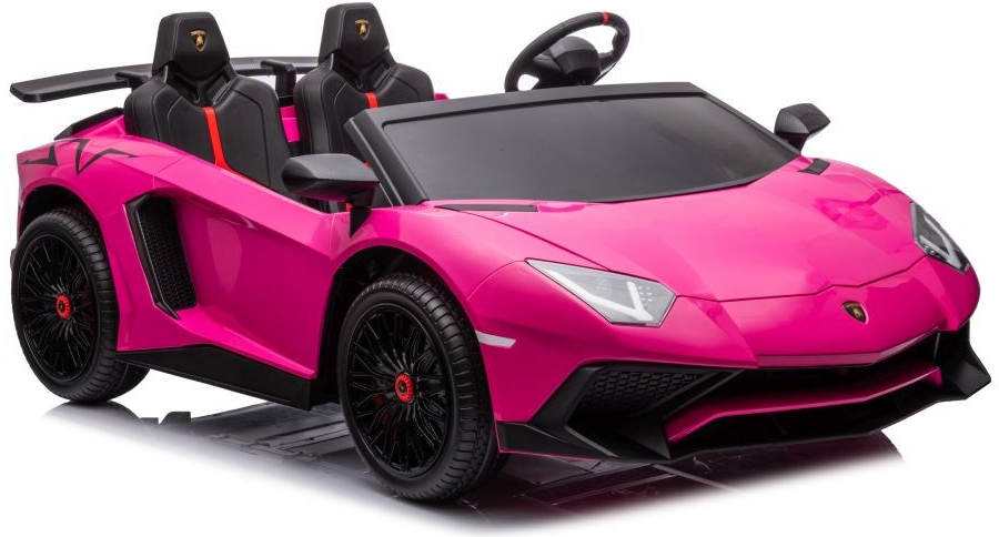 LEAN CARS Elektrické autíčko Lamborghini XXL 200W 24V dvojmiestne ružové 200W 24V/14Ah 2023