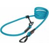Tamer lanové vodítko Easy Long Twist - velký pes, tyrkys s černým prošitím, 3 m