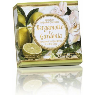 SA Fiorentino prírodné rastlinné tuhé mydlo bergamot a gardénia 100 g