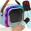 KIK KX3378 Karaoke 10 W 2x bezdrôtový mikrofón modrá