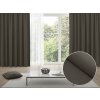 Biante Zatemňovací záves Blackout BKU-113 Hnedosivý - šírka 140 cm 140x260 cm